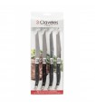 SET 4 Cuchillos Chuleteros Bistro 3 CLAVELES