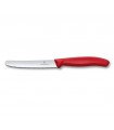 Cuchillo de mesa y  tomates   swiss class  rojo