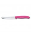 CUCHILLO MESA Y TOMATES SWISS CLASS ROSA