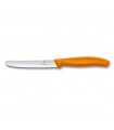 CUCHILLO MESA Y TOMATES SWISS CLASS NARANJA